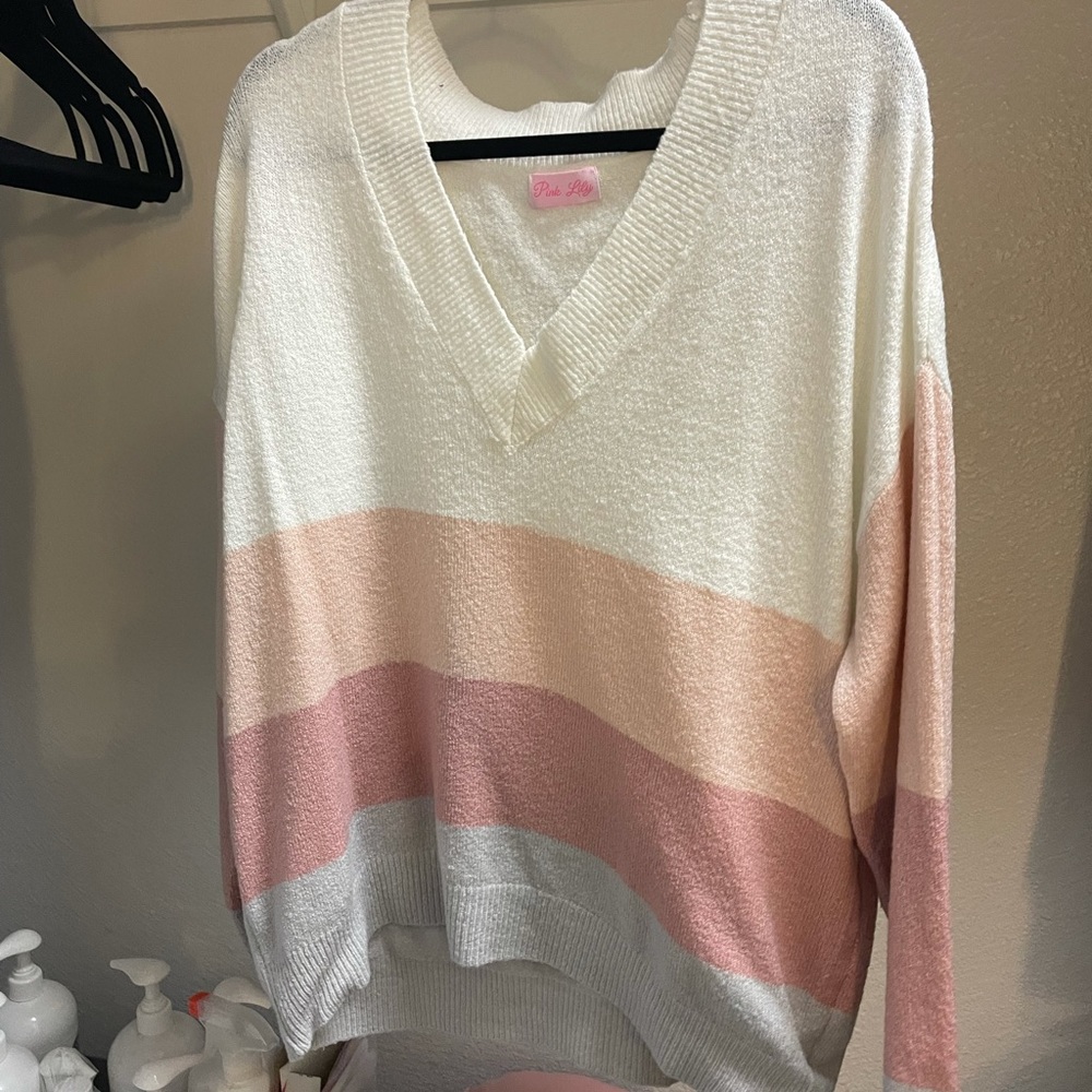 Color block sweater